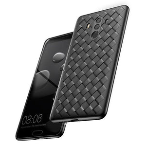 Baseus Case For Huawei Mate 10 Pro Plaid Grid Luxury Weave Cover Case For Huawei Mate 10 Capinhas Ultra Thin Coque Funda Capa