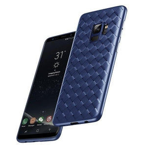 Baseus Pattern Case For Samsung S9 Luxury Grid Matte Hollow Silicone Case For Samsung Galaxy S9 Plus S9+ Coque