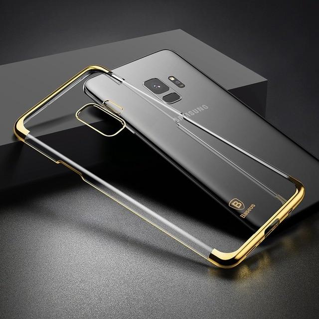 Baseus For Samsung Galaxy S9 Case Luxury Plating Hard Plastic Case For Samsung Galaxy S9 S9 Plus Ultra Thin Transparent Coque