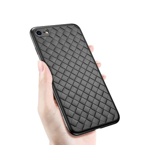 Baseus For iPhone 6s Case Luxury Grid Pattern Silicone Case For iPhone 6 6s Plus 6 Plus Fitted Cases Anti Knock Coque Cover