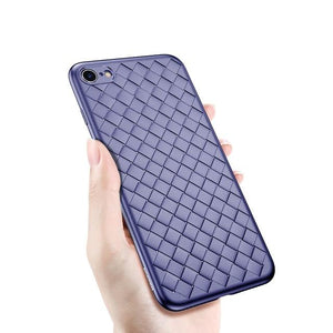 Baseus For iPhone 6s Case Luxury Grid Pattern Silicone Case For iPhone 6 6s Plus 6 Plus Fitted Cases Anti Knock Coque Cover