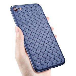 Baseus Grid Pattern Case For iPhone 8 8 Plus Luxury Smooth Soft Silicone Case For iPhone 7 7 Plus Coque