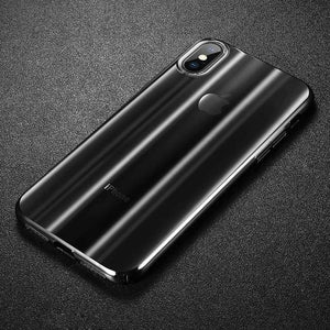 Baseus Luxury Aurora Case For iPhone Xs Xs Max XR 2018 Fashion Gradient Hard Plastic Case For iPhone Xs Back Phone Cover