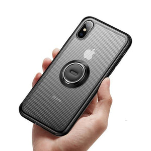 Baseus Creative Phone Case For iPhone Xs with Ring Holder Stand Matte Case For iPhone Xs Max Xs XR 2018 for Magnetic Car Holder