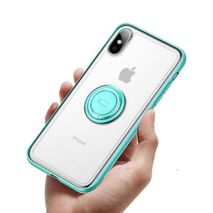 Baseus Creative Phone Case For iPhone Xs with Ring Holder Stand Matte Case For iPhone Xs Max Xs XR 2018 for Magnetic Car Holder