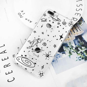 LACK Cute Universe Series Phone Case For iphone XS Max Case For iphone X XR 8 7 6S 6 Plus Cover Ultra Slim Soft TPU Cases Capa