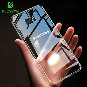 FLOVEME Case For Samsung Galaxy Note 9 8 S9 S8 Plus S7 Edge HD Clear Soft TPU Phone Cases For Samsung A5 A3 A7 2017 Cover Capa