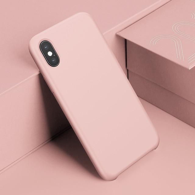 Baseus Luxury Liquid Silicone Case For iPhone Xs Max Smooth Candy Color Silicon Case For iPhone Xs Xs Max XR Coque Phone Cover