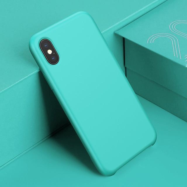 Baseus Luxury Liquid Silicone Case For iPhone Xs Max Smooth Candy Color Silicon Case For iPhone Xs Xs Max XR Coque Phone Cover