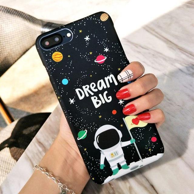 LACK Universe Series Couples Phone Case For iphone XS Max X XR 8 7 6 S Plus Back Cover Hard PC Cases Lovely Cartoon Starry Capa