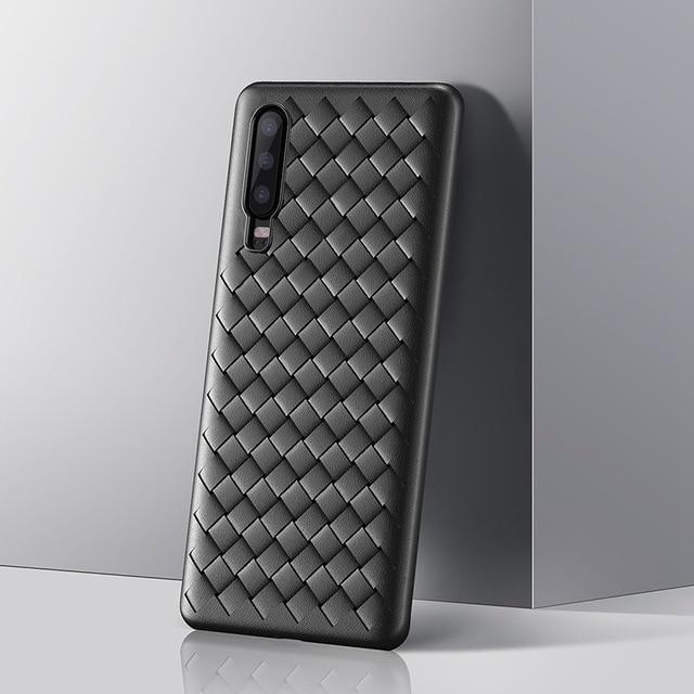 Baseus For Huawei P30 P30 Pro Case Luxury Weaving Grid Pattern Case For Huawei P30 Pro Back Phone Cover Ultra Thin Soft Coque