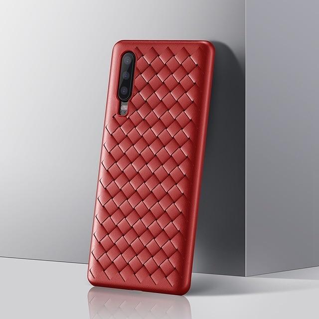 Baseus For Huawei P30 P30 Pro Case Luxury Weaving Grid Pattern Case For Huawei P30 Pro Back Phone Cover Ultra Thin Soft Coque