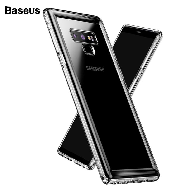 Baseus Anti-shock Silicone Case For Samsung Galaxy Note 9 Coque Soft TPU Transparent Back Cover Case For Galaxy Note9 Fundas