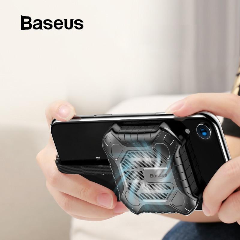 Baseus Newest Creative Mini Mobile Phone Cooler For iPhone X Xs Xs Max XR 7 8 Plus Game Cases with Audio Charging Cable Adapter