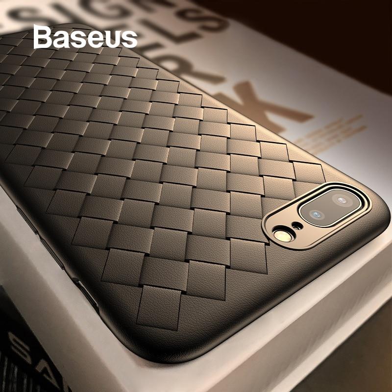 Baseus Luxury Soft Silicone Case For iPhone 7 7 Plus X Cases Ultra Thin TPU Protective Case For iPhone 8 8 Plus Coque Cover