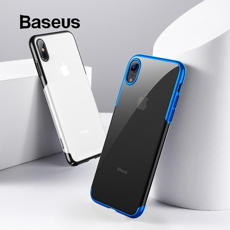 Baseus For iPhone X Xs Case Luxury Plating Hard Plastic Phone Case For iPhone Xs XR XS Max 2018 Cases Thin Back Cover Coque