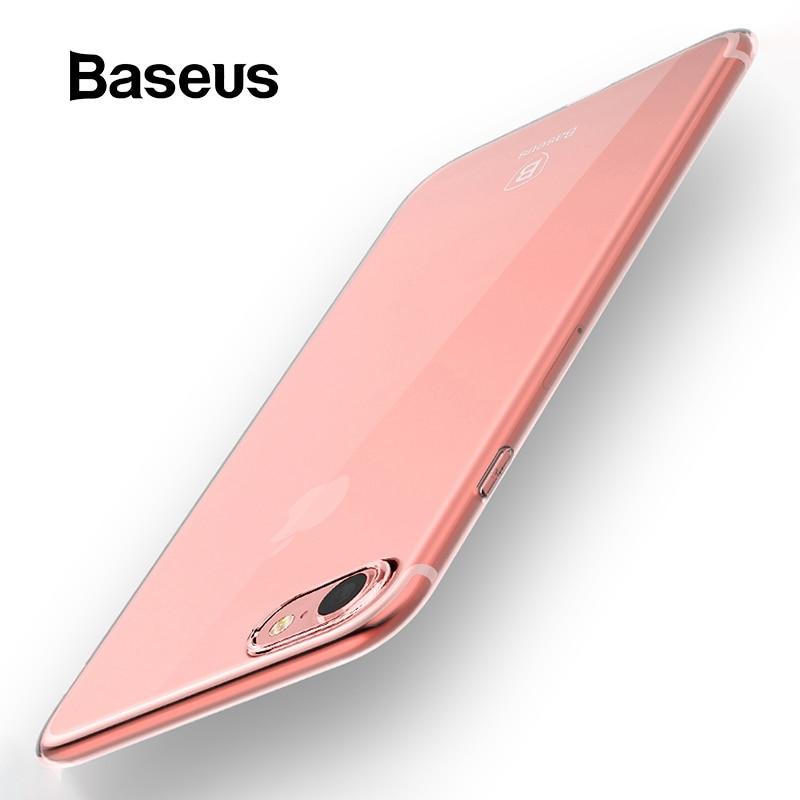 Baseus Transparent Case For iPhone 7 Soft Silicone Case For iPhone 8 7 Plus Protective Shell Back Cover Ultra Thin Phone Cases