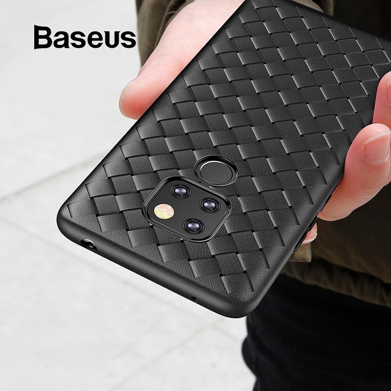 Baseus Weaving Grid Pattern Case For Huawei Mate 20 20 Pro Ultra Thin Smooth Soft Silicone Case For Huawei Mate 20 Phone Cover