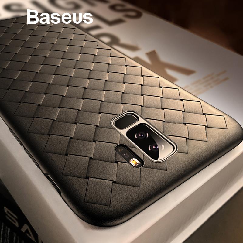 Baseus Luxury Case For Samsung Galaxy S9 Plus BV Weave Super Soft Silicone Back Cover For Samsung S9 S9plus Coque Fundas