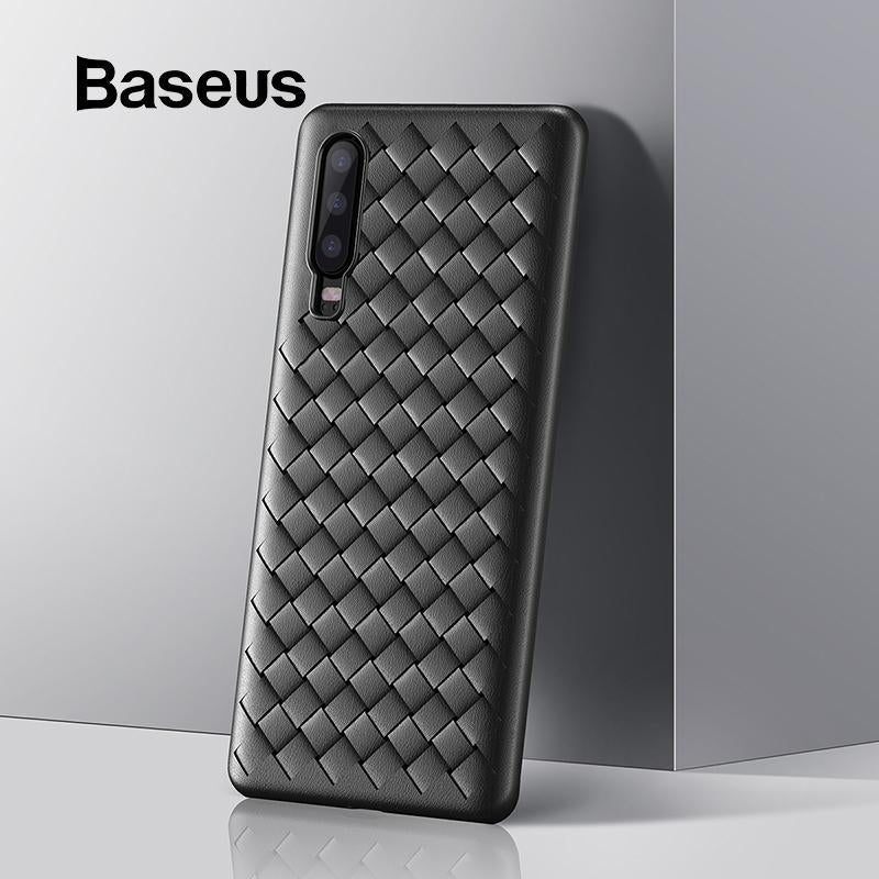 Baseus For Huawei P30 P30 Pro Case Luxury Weaving Grid Pattern Case For Huawei P30 Pro Back Phone Cover Ultra Thin Soft Coque