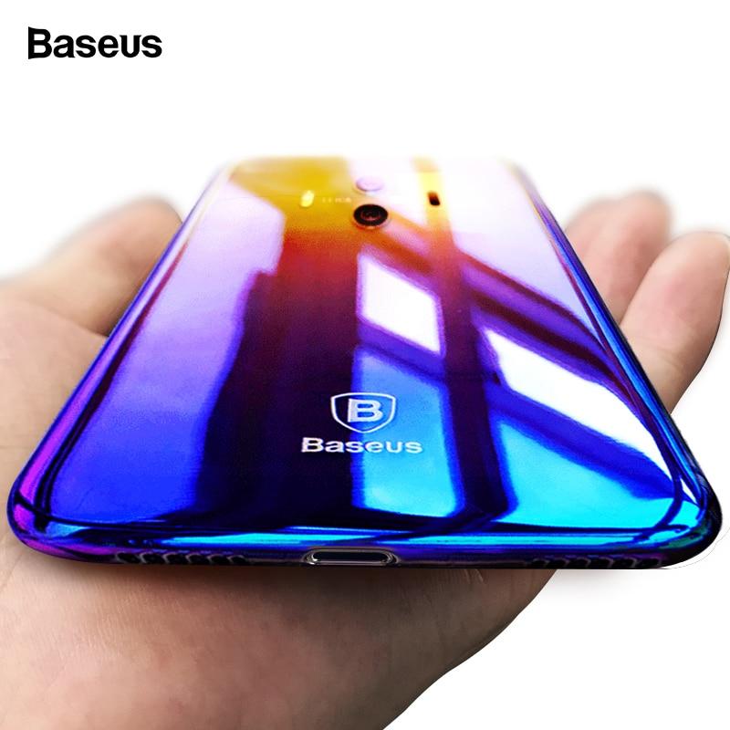 Baseus Luxury Case For Huawei Mate 10 Mate10 Ultra Thin Gradient Hard Back Cover For Samsung Galaxy S9 Plus Note 8 Coque Fundas