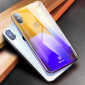 Baseus Luxury Case For Huawei Mate 10 Mate10 Ultra Thin Gradient Hard Back Cover For Samsung Galaxy S9 Plus Note 8 Coque Fundas