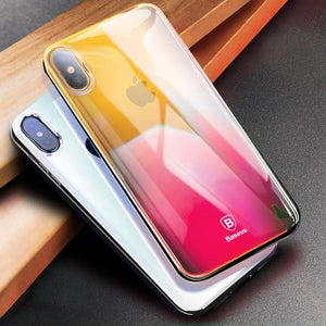 Baseus Luxury Case For Huawei Mate 10 Mate10 Ultra Thin Gradient Hard Back Cover For Samsung Galaxy S9 Plus Note 8 Coque Fundas