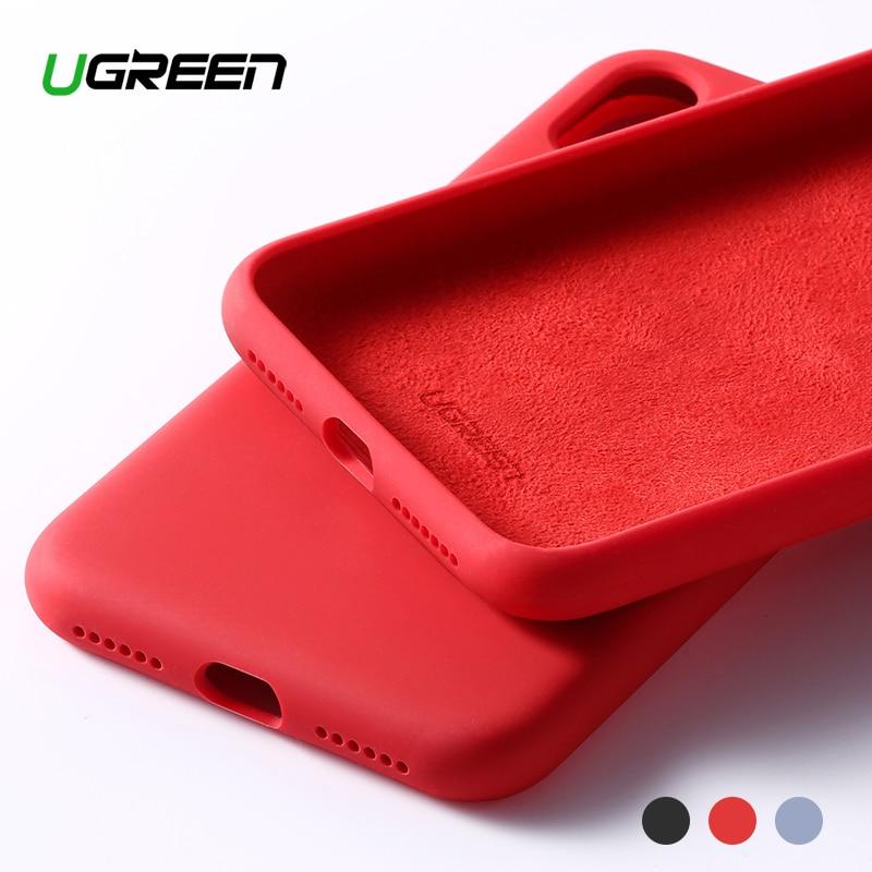 Ugreen Case For iPhone 7 8 X XS XR Case Black Blue Silicone For Apple 1:1 Original iPhone 7 8 X XS Case For iPhone 7 Case